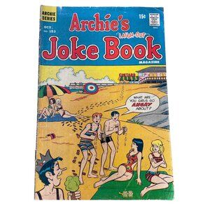 Archie Series Archies Joke Book Magazine #153 Oct 1970 Vintage Bagged Boarded
